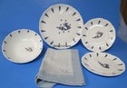 Air France Premiere Limoges 3 Plates   1 Bowl W  Napkin Circa 1970 Airlines Rj