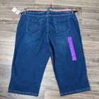 Gloria Vanderbilt Skimmer Denim Shorts Nwt Size 14 Stretch High Rise