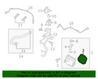 Genuine Mazda Vapor Canister Purge Valve Assembly Gasket Pe01-10-2c8