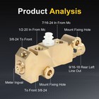 Pv2 Brass Proportioning Valve Disc drum Front Drum Rear Brake 172-1353 For Gm