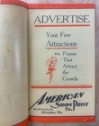 C 1912 Posters That Attract Crowds American Show Print Co Poster Catalog Antique