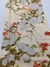 13 7 x62  Japanese  Kimono Silk Fabric cream Base  Plum Blossom  Rinzu Da15
