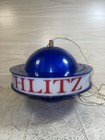 Vintage 1961 Schlitz Beer Hanging Rotating Motion Lighted Globe Satellite
