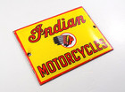 Vintage Indian Motorcycles Porcelain Metal Sign 4-3 4 x 3-1 2  Gas Chieftain Oil