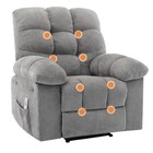 Rocking Recliner Chair Oversized Wide Sofa W Massage Heat For Bedroom Living