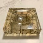Alexandra Von Furstenberg For Jonathan Adler Acrylic Python Print Ashtray