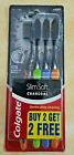 Colgate Slim Soft Charcoal Toothbrush 17x Slimmer Soft Tip Bristles 12 Pcs
