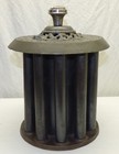 Antique Cast Iron   Tin Coal Wood Stove Add-on Heat Exchanger Radiator Primitive