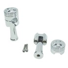 4 3    Tall Chrome Risers Kit For Harley Softail Dyna Road King With 1    Clamp