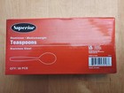1 Box 36 Piece Superior Dominion Teaspoons   Stainless Steel 18 0 Medium New   