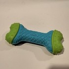 Kong Corestrength Bone Dog Chew Toy Small Blue Green Textured Durable Rubber