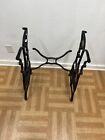 Vintage Cast Iron Sewing Table Base Metal Treadle Machine Domestic Stand Black S