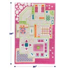 3d Play Carpet Pink Playhouse Educational Soft Floor Rug Mat For Bedroom  Kid   