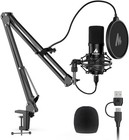 Usb Microphone  192khz 24bit Plug   Play Pc Computer Podcast Condenser Cardio   