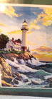 Paint Works Paint By Number Lighthouse At Rocky Point  14  X 20  Sealed 