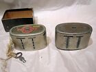 Lot Of 2 Antique Wealthomete Steel Banks - Connecticut Banks - Rare - Best Offer