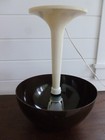 Vintage Retro Giltronix Underwriter Lab Plastic Mushroom Desk Lamp Brown Beige