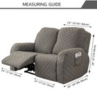 2 Seat Recliner Sofa Cover Armchair Sofa Couch Cover Loveseat Sofa Slipcover New