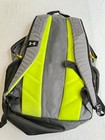 Under Armour Storm Backpack 1256954 Grey Neon Green Laptop School Bag