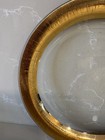 Annieglass Antique Roman Gold-rim Glass Plates Set Of 4  7    Dessert Plates Usa