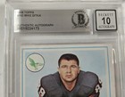 Mike Ditka Signed 1968 Topps Card  162 Jsa   Beckett Auto 10 Chicago Bears 