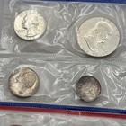 1962 P   D Us Mint Set Uncirculated 10 Coin Set Ogp 90  Silver Franklin