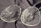 Vtg 60s Mcm Pair 2 Nachtmann Ocean 24  Lead Bavarian Crystal Bowls Bleikrystall