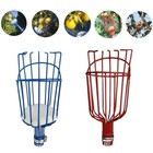 Best Garden Fruit Harvest Picker Metal Tong Padded Basket Red