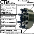 4x 2  Thick 6x5 5 Hubcentric Wheel Spacer Adapter Fit Wagoneer titan Xd ram1500
