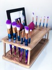 Fancy Wood Makeup Organizer Cosmetic Holder Women Beaty Station   Vanity Tray