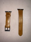 Genuine Leather Apple Watch Band Brown 42mm 44mm 45mm Black Buckle Strap