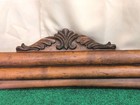 Antique Wood Carved Pediment Salvage Top Solid Ornate Oak 31 X 9    Header Vtg