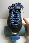 Vtg Luigino F-1 Blue Lace wheel Roller Skates Pilot Plates Chicago Size 10 42 5