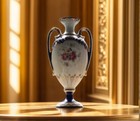 Gebruder Heubach Vase Rococo Art Nouveau Porcelain Thuringia 1895 Antique Rare  