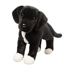 Twister Black Lab pit Bull Mix Plush Stuffed Animal