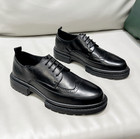 Mens Business Dress Party Brogue Casual Lace Up Lace Up Wing Tip Round Toe Shoes