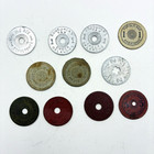 11x Oklahoma Old Age Assistance Sales Consumers Tax Tokens  1  2  5 A140