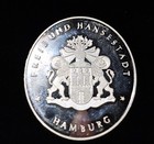  999 Fine Silver Medal  800 Years Port Of Hamburg  Baron Vom Stein