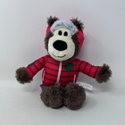 Kong Knots Bear Dog Toy Chew Plush Stuffed Animal Red Jacket Teddy Bite Doll