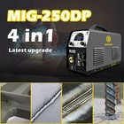 4in1 Mig Welder Mig250dp 110v 220v Aluminum Arc Mig Welding Machine Gas gasless
