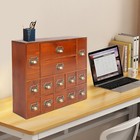 Vintage Storage Drawer Cabinet With 14 Drawers For Home Or Office Organization
