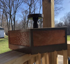 Vintage 1960 s 6 Sided Kitchen Light - Bronze   Copper Colored - Tested Working