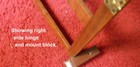 Music Desk From 1845 Square Grand Piano  Rosewood  Top Folds Down  W mounts