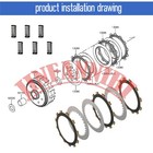 Clutch Friction Steel Plates Kit For Kawasaki Klx300 Klx300r Klx300sm 2009-2024