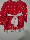 Vtg Kate Greenaway Red Polka Dot Girls Dress 24 Months 2t Ruffle Flower Sash