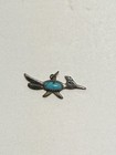 Vintage Roadrunner Sterling Silver Southwestern Charm Turquoise Stone Navajo