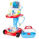 Play Doctor Kit For Kids  Pretend Medical Station Set With  Mobile Cart