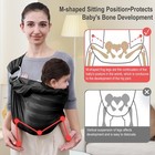 Cuby Baby Sling Carrier Black Stripe Water Mesh Quick-drying Newborn