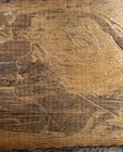 Antique Wood Flemish Pyrography Box Keepsakes Burnt Wood Female Face Gibson Girl