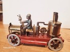 Vintage 1920 s  Meier Tin  Open Cab Boiler Fire Truck  Penny Toy